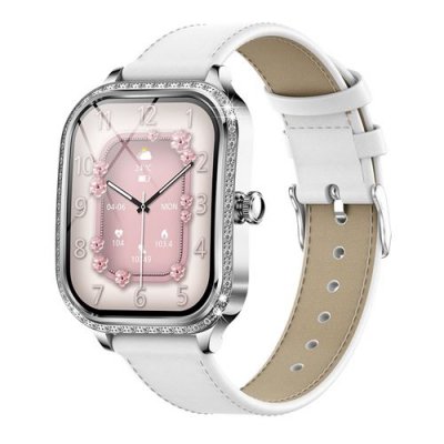  Montre connect&eacute;e femme 1,75"" - Surveillance sant&eacute; - Bluetooth 5.2 - argent&eacute; 02