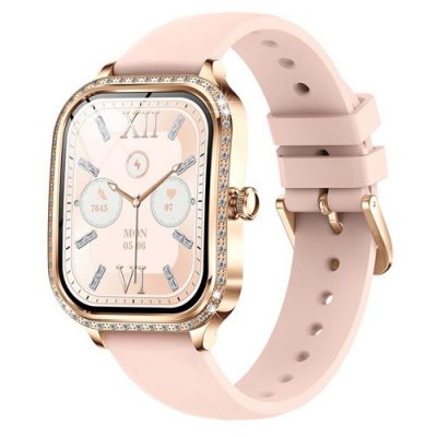  Montre connect&eacute;e femme 1,75"" - Surveillance sant&eacute; - Bluetooth 5.2 - Dor&eacute; 01