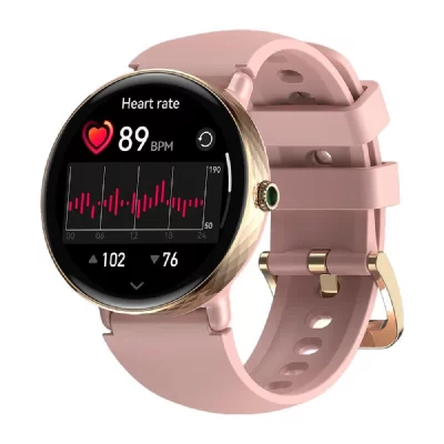 YONIS Montre Connect&eacute;e Femme &Eacute;cran AMOLED Argent&eacute;e