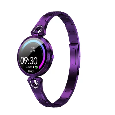 YONIS Montre Connect&eacute;e Femme El&eacute;gante Etanche IP67 Cardio Sommeil Violet