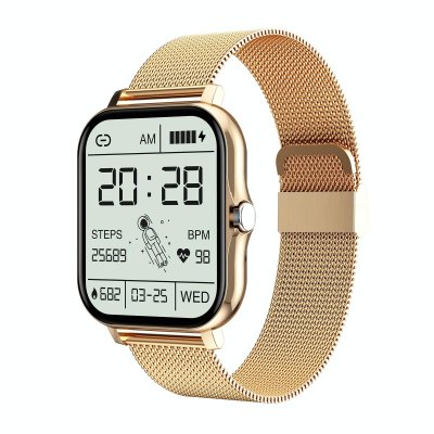 YONIS Montre Connect&eacute;e Femme IP67 &Eacute;tanche Contr&ocirc;le Musique Appel Bluetooth Moniteur Sa