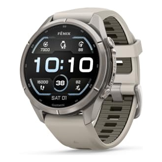 GARMIN Montre connect&eacute;e Fenix 9 43 mm Argent avec bracelet Gris 