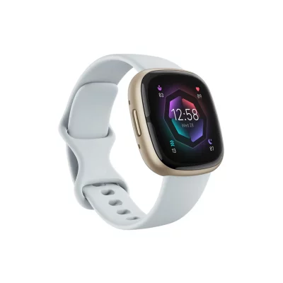 FITBIT Montre connect&eacute;e  Sense 2 Bleu inclus 6 mois &agrave;  Premium 