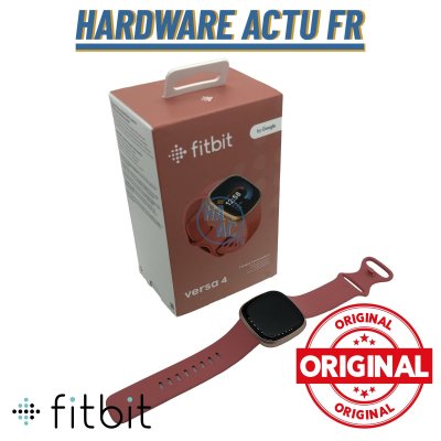 FITBIT Montre connect&eacute;e  Versa 4 Rose inclus 6 mois &agrave;  Premium 