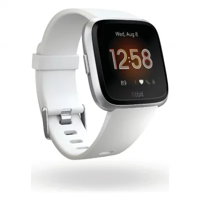 FITBIT Montre connect&eacute;e  Versa Lite Argent et Blanc