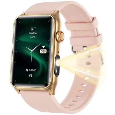  Montre Connect&eacute;e G50 - &Eacute;cran 1,57"" , Torche, Sant&eacute;, Bluetooth, Rose