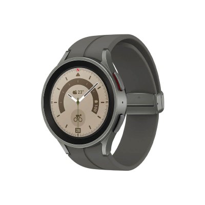 SAMSUNG Montre connect&eacute;e Galaxy Watch5 Pro 45mm LTE Gris Gray Titanium R925