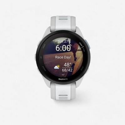GARMIN Montre connect&eacute;e  Forerunner 165 Gris Clair/Blanc