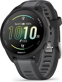 GARMIN Montre connect&eacute;e  Forerunner 165 Noir avec bracelet Noir et Gris