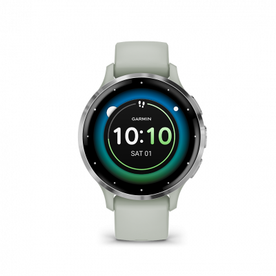GARMIN Montre Connect&eacute;e  VENU 3S - 010-02785-01 Bracelet Silicone Vert