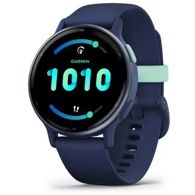 GARMIN Montre connect&eacute;e  Vivoactive 5 Bleu m&eacute;talis&eacute; avec bracelet Bleu