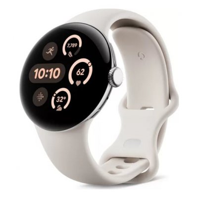 GOOGLE Montre connect&eacute;e  Pixel Watch 3 Wifi 41 mm Blanc Porcelaine 