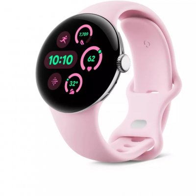 GOOGLE Montre connect&eacute;e  Pixel Watch 3 Wifi 41 mm Rose Qwartz 