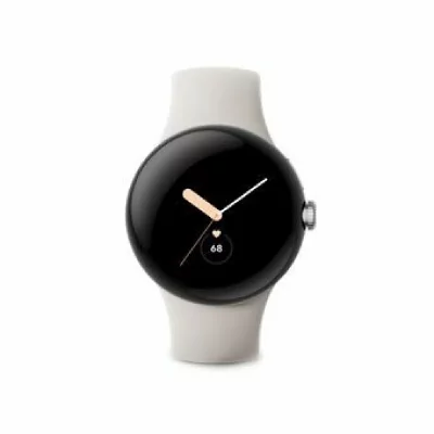 GOOGLE Montre connect&eacute;e  Pixel Watch Acier Arg/Bracelet Galet 4G