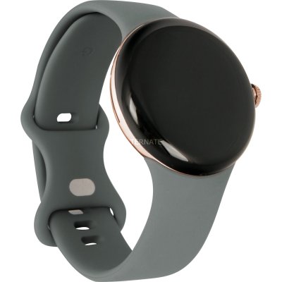 GOOGLE Montre connect&eacute;e  Pixel Watch Acier Dore/Bracelet Sauge 4G