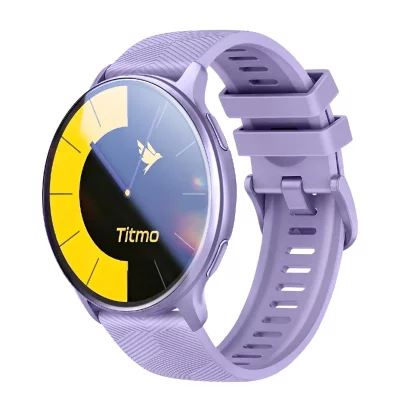 GENERIQUE Montre Connect&eacute;e GPS AMOLED Sport Suivi Sant&eacute; et Appels IP68 Titmo Violet clair