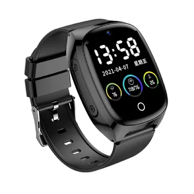 YONIS Montre Connect&eacute;e GPS S&eacute;nior Enfant Traceur Cardio Temp&eacute;rature Android iOS
