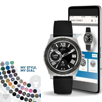 GUESS Montre Connect&eacute;e  Connect Androidwear C1001G1 Smartwatch