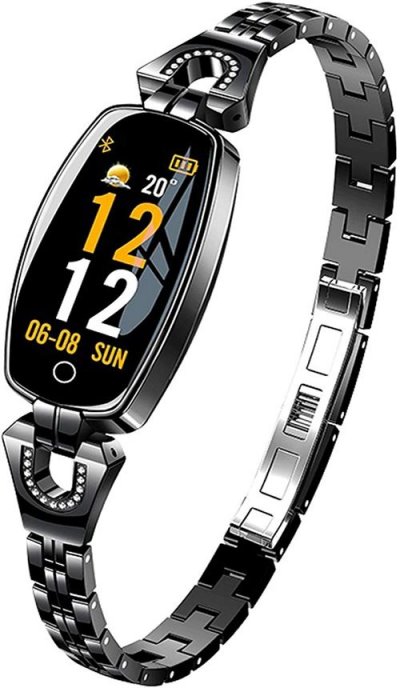  Montre Connect&eacute;e H8 Fitness Tracker IP67 Etanche-Noir-Chronus