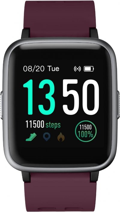 VENDOS85 Montre connect&eacute;e homme femme smartwatch cardiofrequencemetre ip68 violet