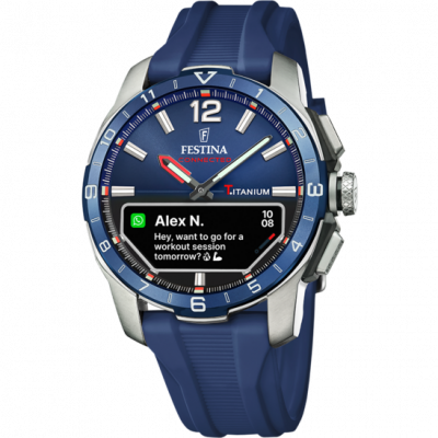 FESTINA Montre connect&eacute;e Homme  - F23000-1 Bracelet Silicone Bleu Marine