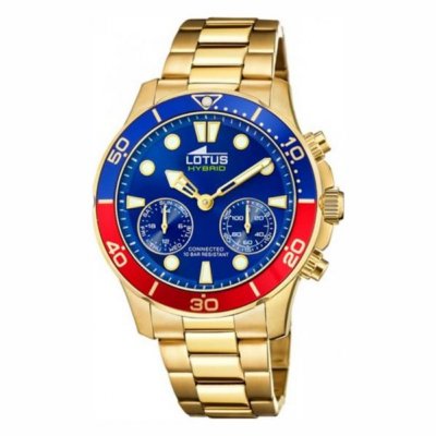  Montre connect&eacute;e Homme Lotus Montres L18802-3 - Bracelet Acier Dor&eacute;