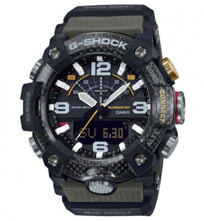 CASIO Montre connect&eacute;e Homme Mudmaster GG-B100-1A3ER Noir G-shock Premium