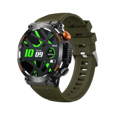  Montre connect&eacute;e HT17 1,46"" - Surveillance sant&eacute; - Etanche IP67 - Sport Bluetooth - Vert