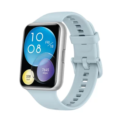 HUAWEI Montre connect&eacute;e  Watch Fit 2 Active bracelet silicone Bleu 