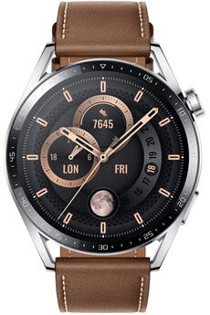 HUAWEI Montre connect&eacute;e  watch gt 3 46mm classic marron 55028448