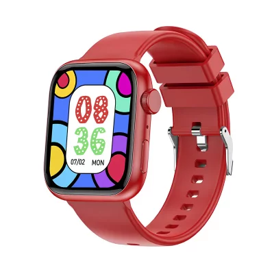FOREVER Montre Connect&eacute;e IGo Watch 3 Bluetooth 5.3 Assistant Vocal IP67 Rouge