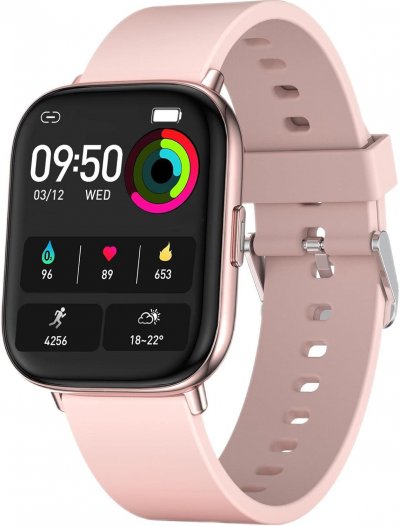 VENDOS85 Montre connect&eacute;e intelligente homme, 1,7 pouces ip68 &eacute;tanche rose