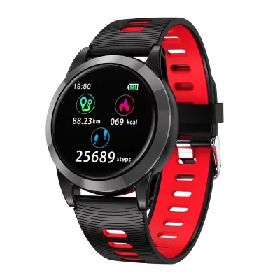 YONIS Montre Connect&eacute;e iOs Android Smartwatch Tactile Ips 1.3 Pouce 2.5D Sport Rouge -