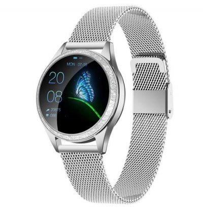  Montre Connect&eacute;e KW20 IP68 Etanche Fitness Tracker-Argent-Chronus