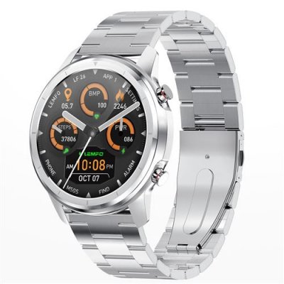  Montre Connect&eacute;e LF26 Etanche Bluetooth-Argent-Chronus 