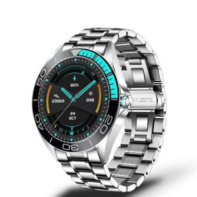  Montre Connect&eacute;e LIGE IP67 Etanche Fitness Tracker-Argent-Chronus 