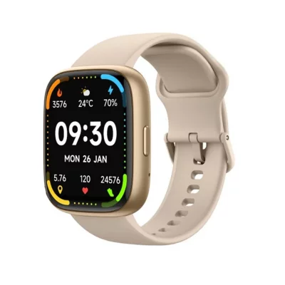 MAXCOM Montre connect&eacute;e  Ecowatch 6 Gold