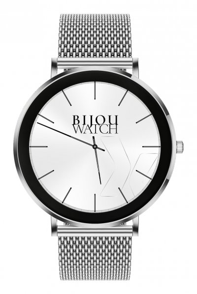 MAXCOM Montre Connect&eacute;e  Selen FW27 Argent&eacute;