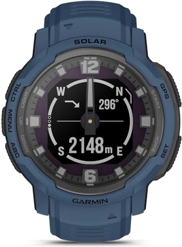 GARMIN Montre Connect&eacute;e Mixte 010-02730-02 avec bracelet bleu