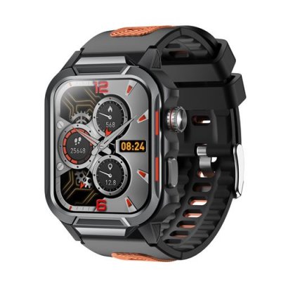  Montre Connect&eacute;e - NEOZHOU - 3 ATM - Bluetooth 5.3 - Longue Autonomie - Orange