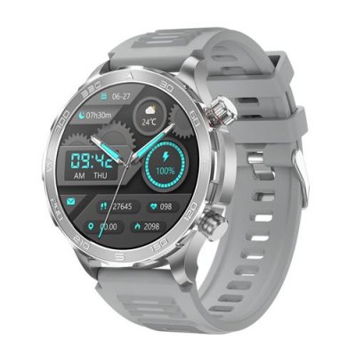  Montre Connect&eacute;e - NEOZHOU - DK67 - &Eacute;cran 1,53"" - Bluetooth - Sant&eacute; - Silicone argent&eacute;