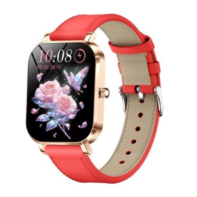  Montre Connect&eacute;e - NEOZHOU - MK90 - Ecran 1,75"" - Sant&eacute; - Bluetooth - Rouge