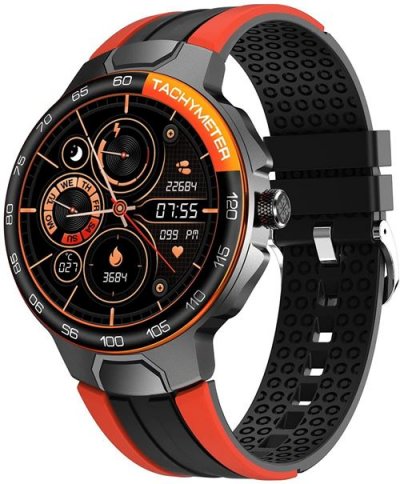 CHRONUS Montre Connect&eacute;e pour t&eacute;l&eacute;phones Android et t&eacute;l&eacute;phones iOS Smartwatch Fitness Tracker(Orange)