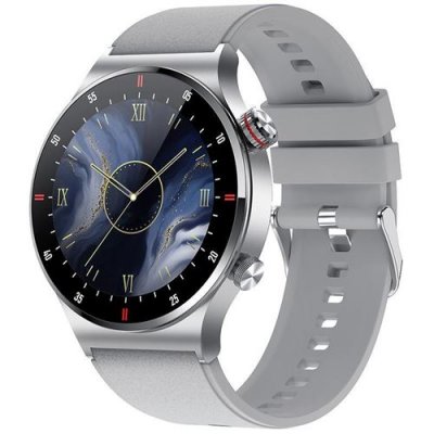 Montre Connect&eacute;e QW33 - ECG+PPG, Appels Bluetooth, Gris