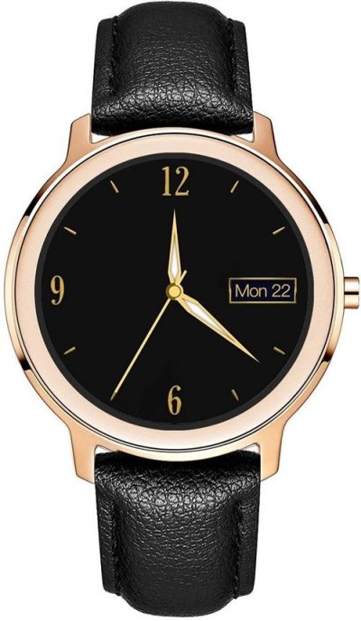 CHRONUS Montre Connect&eacute;e R18 IP68 Etanche Femme-Noir- 