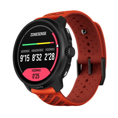 SUUNTO Montre connect&eacute;e  Race 2 Orange corail