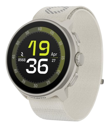 SUUNTO Montre connect&eacute;e  Run Bluetooth Gris avec bracelet textile nylon Gris