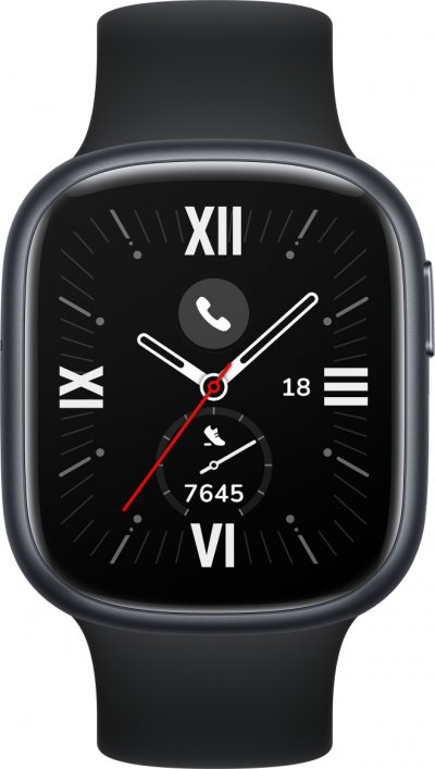HONOR Montre Connect&eacute;e Watch 4 ROM 4Go Noir 1.75 AMOLED BT5.2
