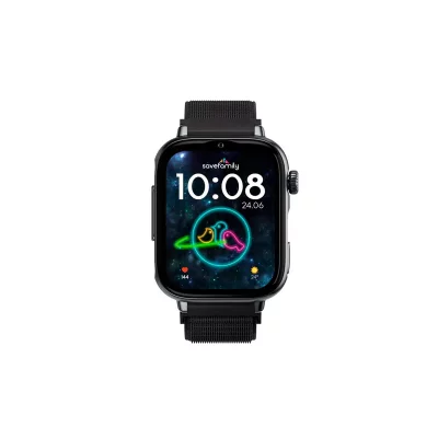 SAVEFAMILY Montre connect&eacute;e Watch Plus 2 Cadran Noir - BalckNight