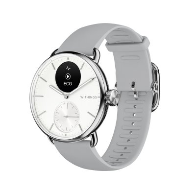 WITHINGS Montre connect&eacute;e  ScanWatch 2 38 mm Blanc